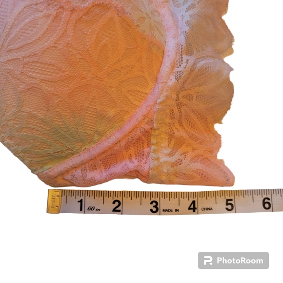 Victorias Secret Pink Date Push Up Rainbow Pastel Lacy Racerback Bralette Size M - Picture 12 of 15